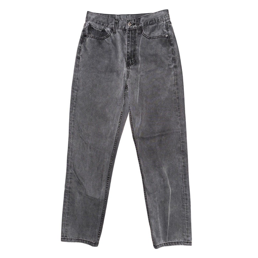 UNIF Gray High Waist Straight Leg Jeans Faded Denim Indie Sleaze Grunge Y2K